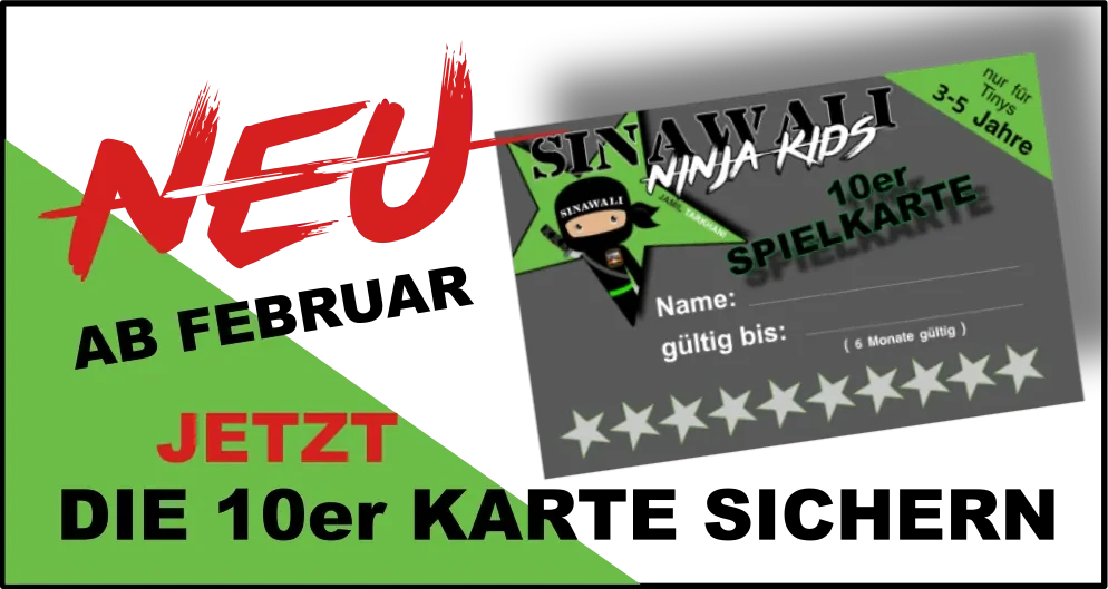 Sinawali Ninja Kids 10er-Spielkarte